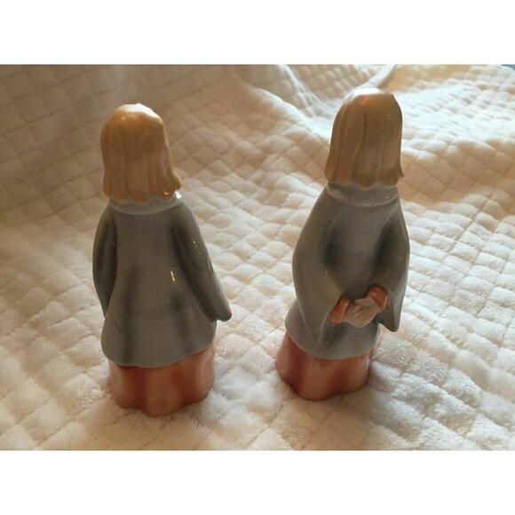 Norcrest Choir Girls Figurines Baseball Game Vintage Set 2 BAT CRACKED SEE PICS - Picture 4 of 6